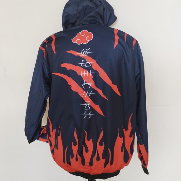 NEW anime Akatsuki  fire Naruto Shippuden sweatshirt Unisex - Picture 2 of 2